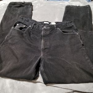 Distressed calvin klein jeans!